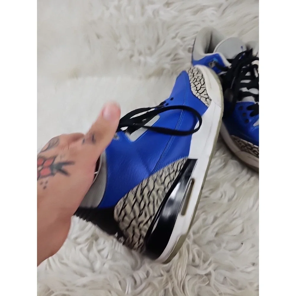Size 9 - Jordan 3 Retro Varsity Royal 2020 Mens Shoes Blue